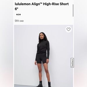 lululemon Align™ High-Rise Short 6"